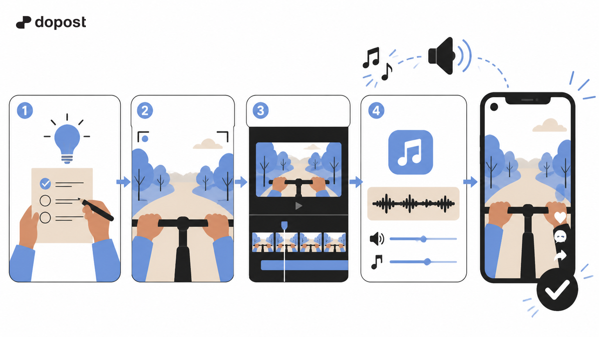 Step-by-step visual guide to creating a POV video.