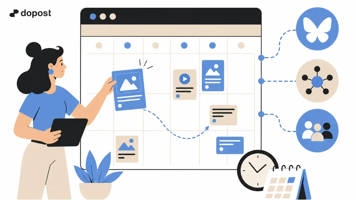 Programar publicaciones en aplicaciones de AT Protocol simplifica la gestión de redes sociales.